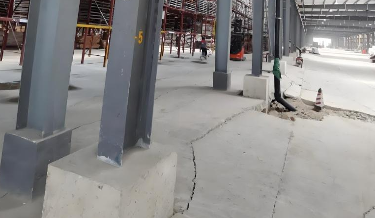 嘉峪关厂房混凝土地面下沉原因及加固方案！